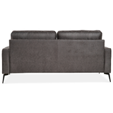 2-Zits Bank Nina - Microleder Antraciet