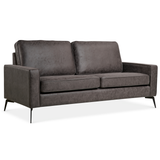 2-Zits Bank Nina - Microleder Antraciet