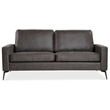 2-Zits Bank Nina - Microleder Antraciet