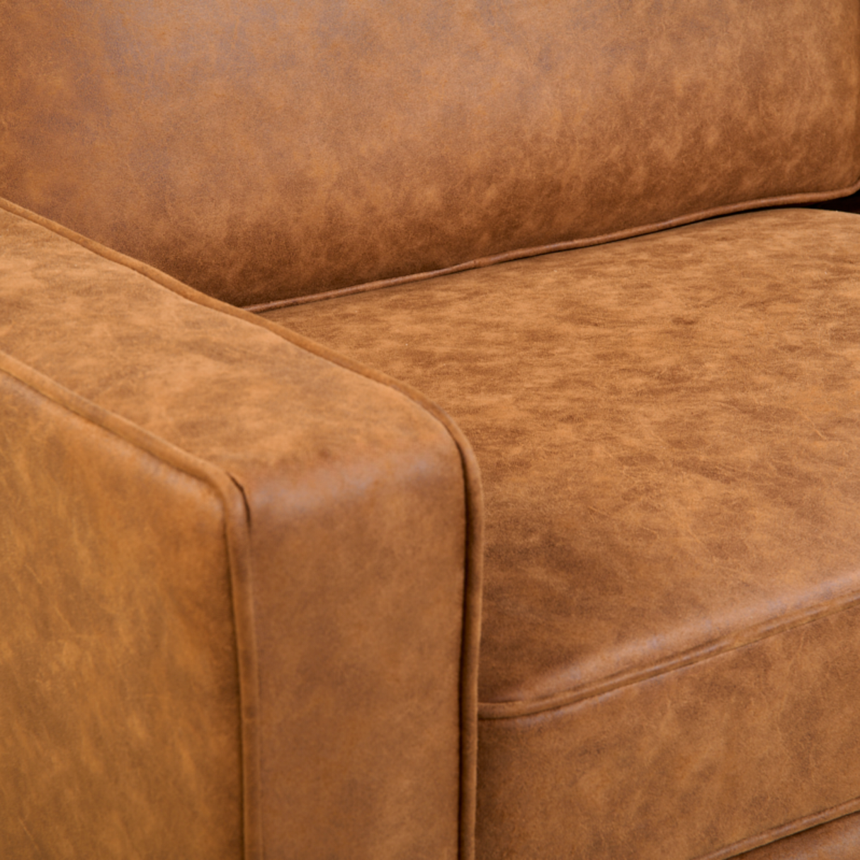 2-Zits Bank Nina - Microleder Cognac