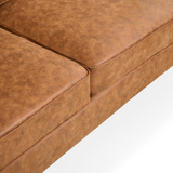 2-Zits Bank Nina - Microleder Cognac