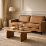 2-Zits Bank Nina - Microleder Cognac