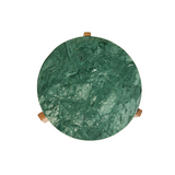 Bijzettafel Lilo - Walnoot Acacia & Groen Marmer