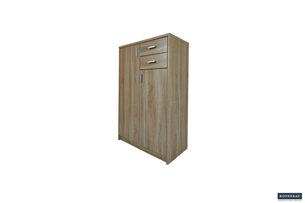 Dressoir Kast 'Space' 2 deuren 2 laden Sonoma