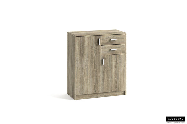 Dressoir Kast 'Space' 2 deuren 2 laden Sonoma