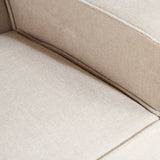 Hoekbank Kato - Linnen Beige, Hoek Links