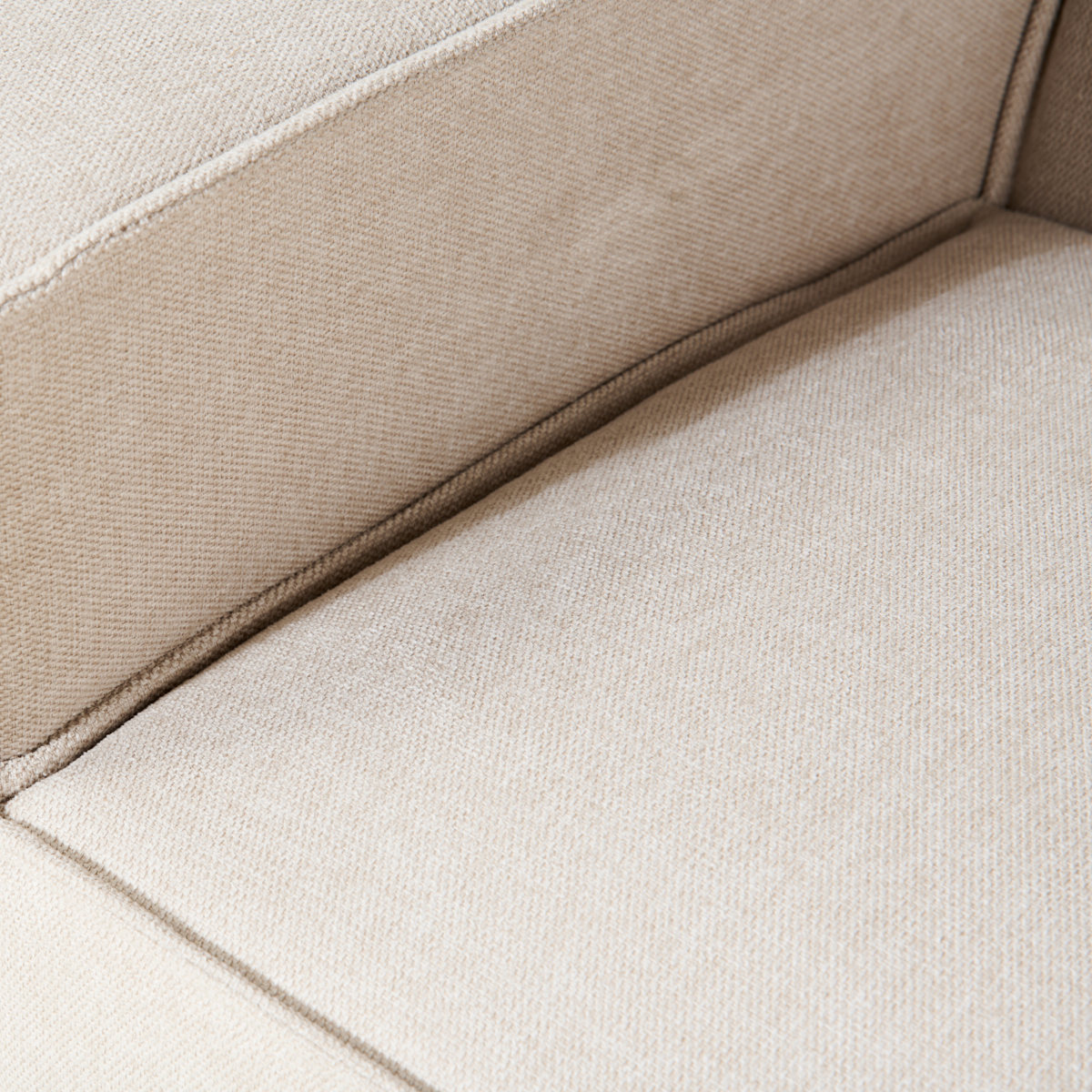 Hoekbank Kato - Linnen Beige, Hoek Rechts
