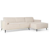 Hoekbank Kato - Linnen Beige, Hoek Rechts