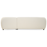 Hoekbank Leo - Bouclé Beige, Hoek Rechts