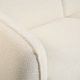 Hoekbank Leo - Bouclé Beige, Hoek Rechts