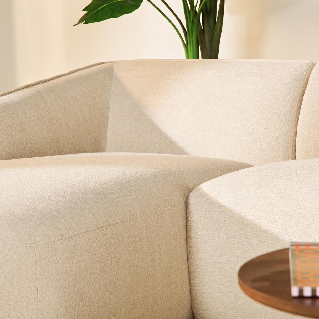 Hoekbank Leo - Stof Beige