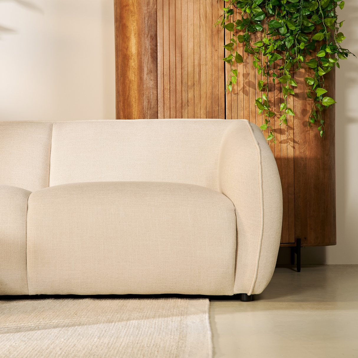 Hoekbank Leo - Stof Beige