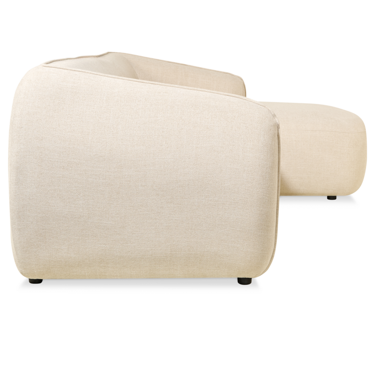 Hoekbank Leo - Stof Beige, Hoek Rechts