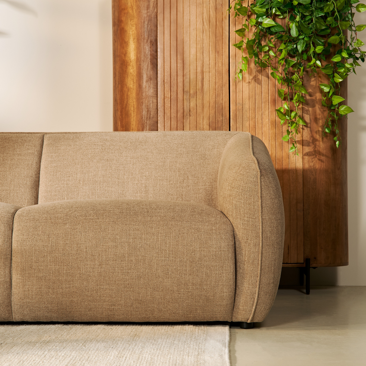 Hoekbank Leo - Stof Taupe