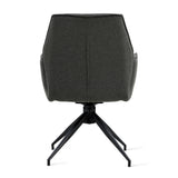 Draaibare Eetkamerstoel Jenn - 180° Auto-Return - Linnen Antraciet