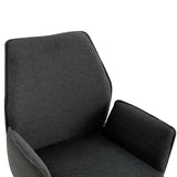 Draaibare Eetkamerstoel Jenn - 180° Auto-Return - Linnen Antraciet