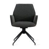 Draaibare Eetkamerstoel Jenn - 180° Auto-Return - Linnen Antraciet