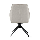 Draaibare Eetkamerstoel Jenn - 180° Auto-Return - Linnen Beige