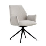 Draaibare Eetkamerstoel Jenn - 180° Auto-Return - Linnen Beige