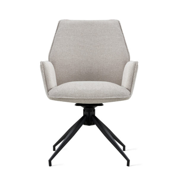 Draaibare Eetkamerstoel Jenn - 180° Auto-Return - Linnen Beige