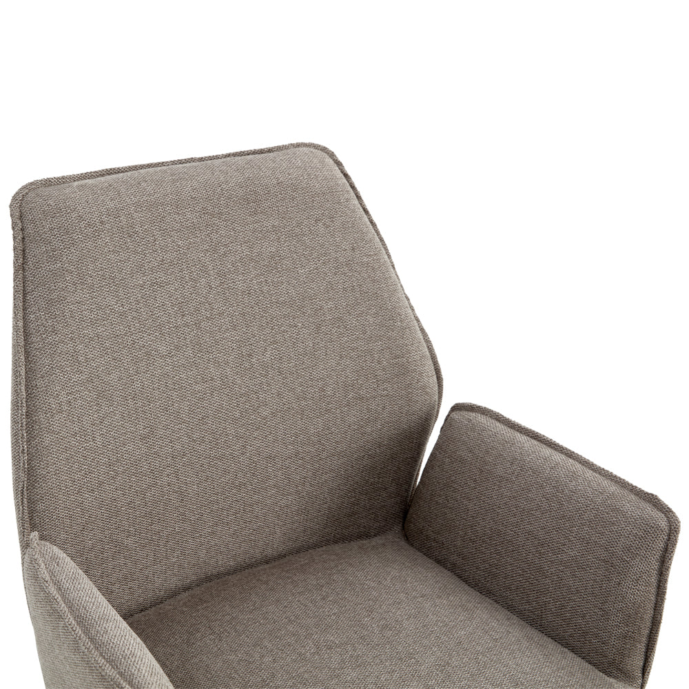 Draaibare Eetkamerstoel Jenn - 180° Auto-Return - Linnen Taupe