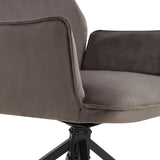 Draaibare Eetkamerstoel Jenn - 180° Auto-Return - Velvet Grijs