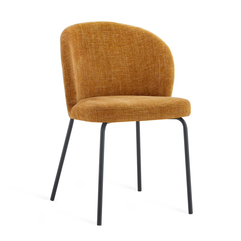 Eetkamerstoel Leia – Stof Oker Geel