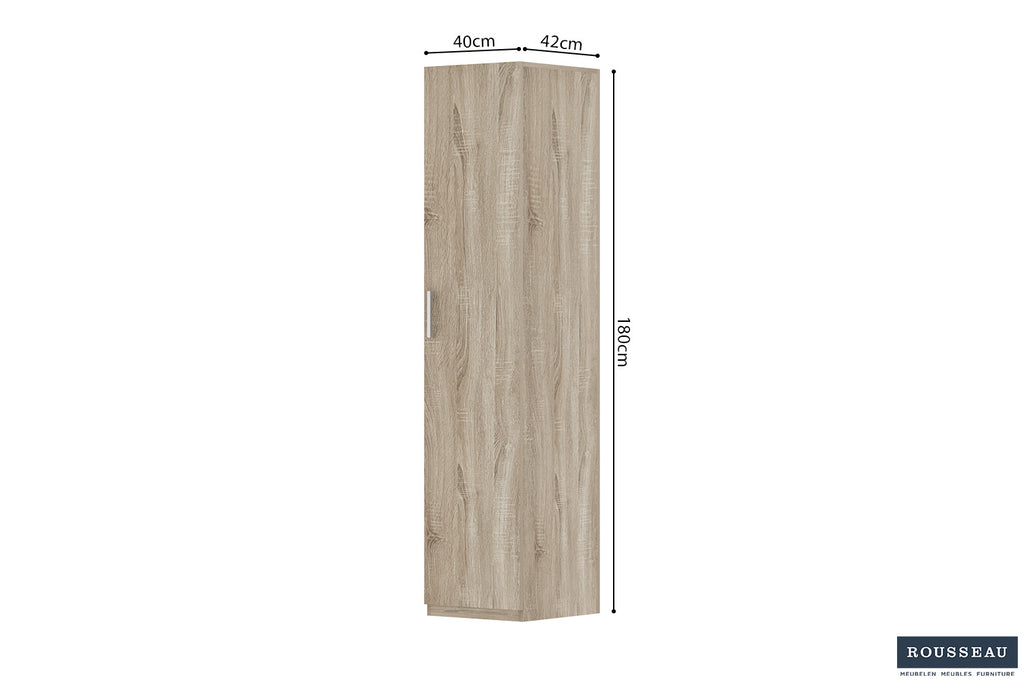 Opbergkast 'Mike' 40 cm 1 deur Sonoma