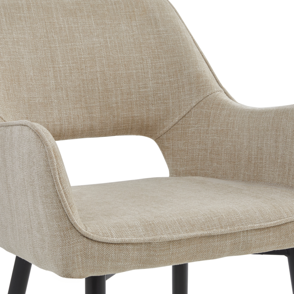 Eetkamerstoel Raisa – Stof Crème