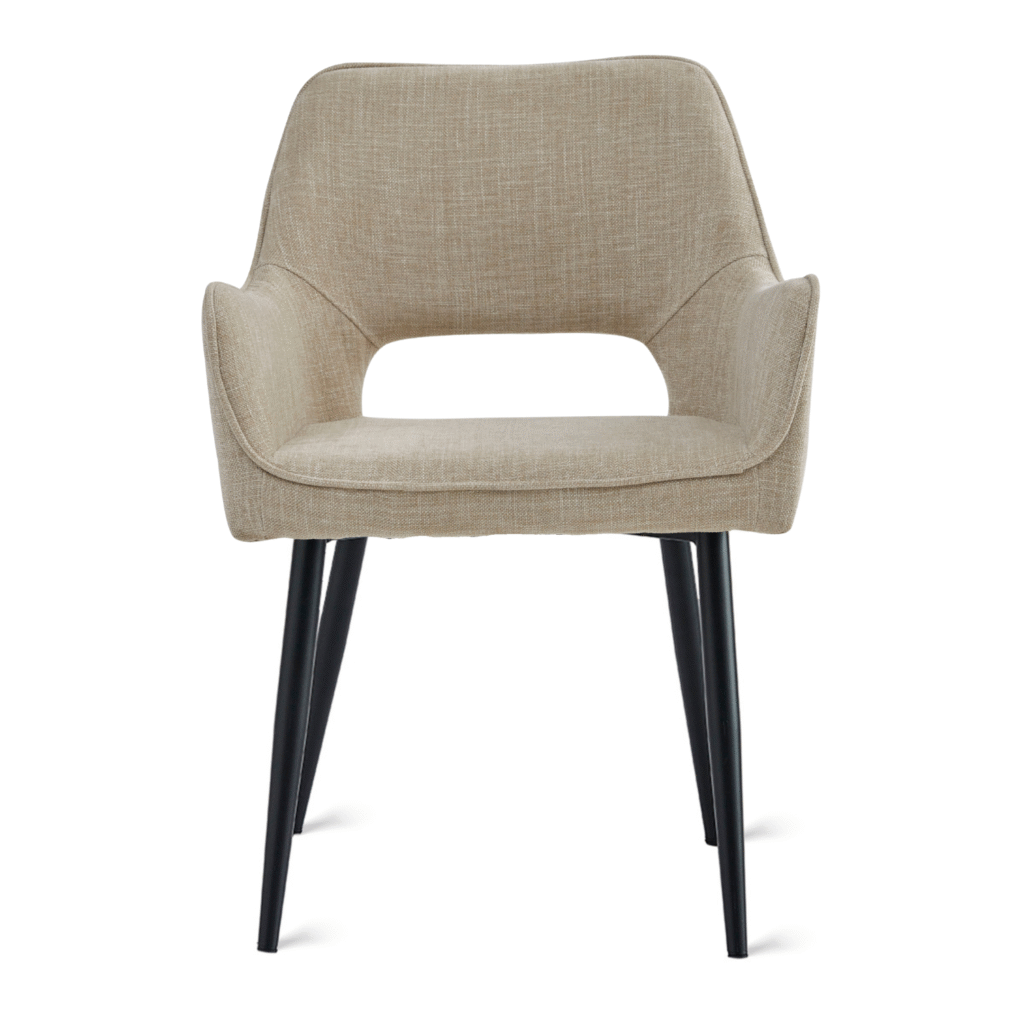 Eetkamerstoel Raisa – Stof Crème