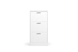 Schoenenkast 'Carini' 3 Laden Wit