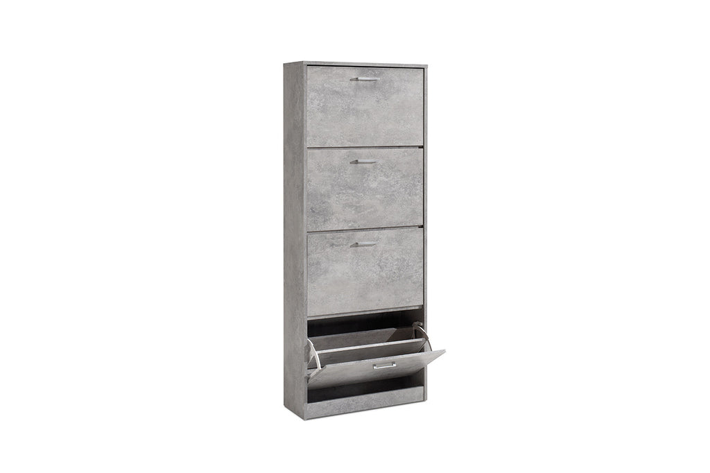 Schoenenkast 'Carini' 4 Laden Beton