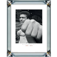 Spiegellijst met prent – Muhammad Ali