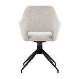 Draaibare Eetkamerstoel Tove - 180° Auto-Return - Linnen Beige