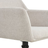 Draaibare Eetkamerstoel Tove - 180° Auto-Return - Linnen Beige