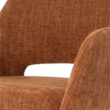 Draaibare Eetkamerstoel Tove - 180° Auto-Return - Stof Roest