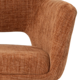 Draaibare Eetkamerstoel Tove - 180° Auto-Return - Stof Roest