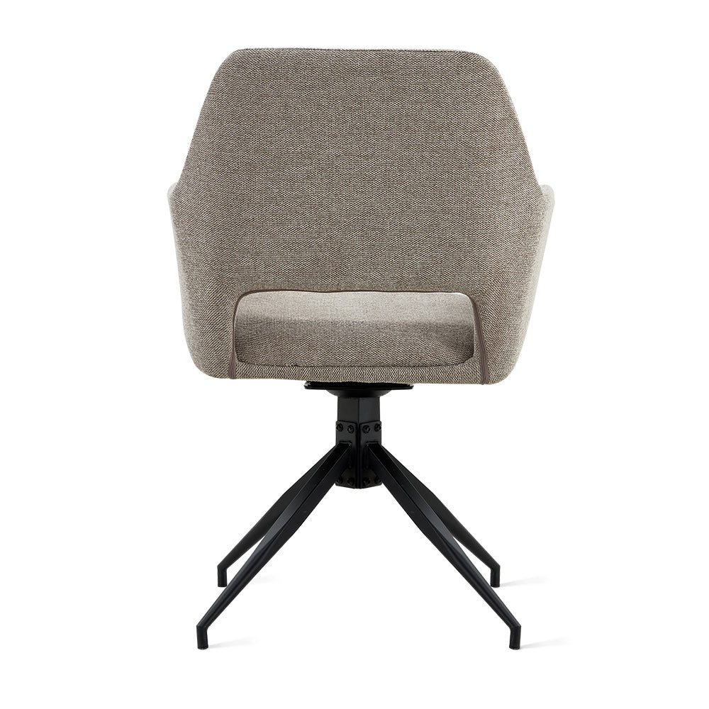 Draaibare Eetkamerstoel Tove - 180° Auto-Return - Linnen Taupe