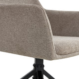 Draaibare Eetkamerstoel Tove - 180° Auto-Return - Linnen Taupe