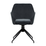 Draaibare Eetkamerstoel Tove - 180° Auto-Return - Velvet Antraciet