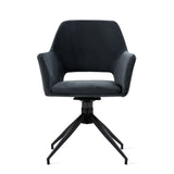 Draaibare Eetkamerstoel Tove - 180° Auto-Return - Velvet Antraciet