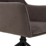 Draaibare Eetkamerstoel Tove - 180° Auto-Return - Velvet Grijs
