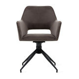 Draaibare Eetkamerstoel Tove - 180° Auto-Return - Velvet Grijs