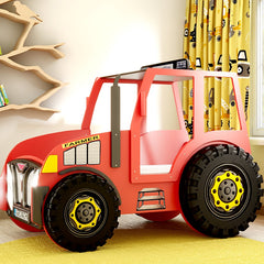 Kinderbed Tractor 204x111 - Rood
